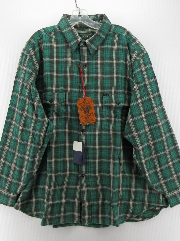 Polo Country Ralph Lauren Shirt 2xb Big Flannel Plaid Heritage Outdoor